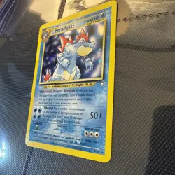 Pokemon TCG Feraligatr 4/111 Neo Genesis Unlimited Holo Rare Vintage - Image 3