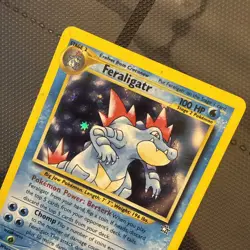 Pokemon TCG Feraligatr 4/111 Neo Genesis Unlimited Holo Rare Vintage - Image 4