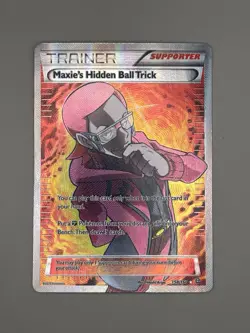 2015 Pokemon Primal Clash Maxie's Hidden Ball Trick 158/160 - LP - Image 1