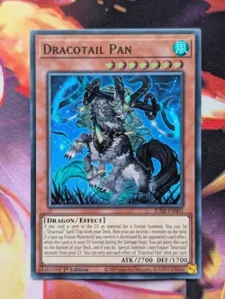 Yu-Gi-Oh TCG: Dracotail Pan - JUSH-EN003 1st Edition - Super Rare - Image 1