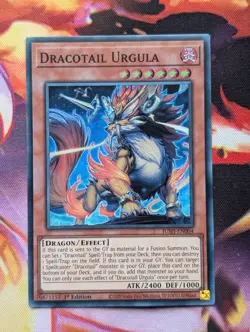 Yu-Gi-Oh TCG: Dracotail Urgula - JUSH-EN004 1st Edition - Super Rare - Image 1