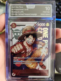 Monkey D Luffy One Piece - ST21-014 AOG Graded Pristine 10 - Image 1