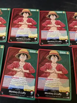 8 Pre-Errata Monkey.d.luffy Op01-003 Leader One Piece Romance Dawn English Lp-NM - Image 3