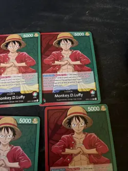 8 Pre-Errata Monkey.d.luffy Op01-003 Leader One Piece Romance Dawn English Lp-NM - Image 5