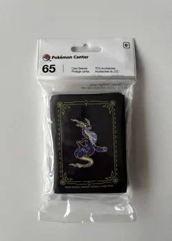 New, Sealed Miraidon pack of 65 x Card Sleeves Pokemon Center Exclusive ⬇ RRP - Image 1
