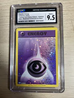 Pokemon Card Holo Psychic Energy CGC 10 Gem Mint Card Game Classic 034/034, 2023 - Image 1