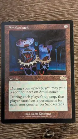 MTG Smokestack - Urza's Saga - Rare LP - Image 1