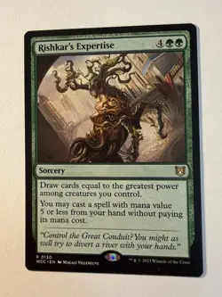 MTG | Rishkar's Expertise | 0130 | (NM) | Commander: Wilds of Eldraine - Image 1