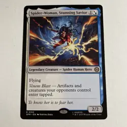 Spider-Woman, Stunning Savior SPM 0152 Rare MTG Marvel's Spider-Man - Image 1
