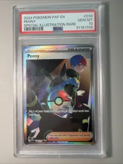 Pokemon Penny 239/091 Paldean fates PSA 10 - Image 1
