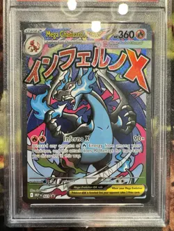 2025 Pokemon Map En Mega Charizard x EX Ultra Premium Collection Promo PSA 10 - Image 2