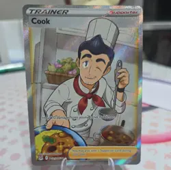 Pokemon Cook TG25/TG30 Lost Origin Trainer Gallery Holo NEAR MINT - Image 1