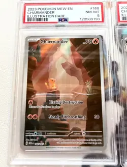 Pokemon 151 Charizard ex PSA 9 + Charmeleon PSA 9 + Charmander PSA 8 Sequential - Image 2