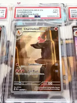 Pokemon 151 Charizard ex PSA 9 + Charmeleon PSA 9 + Charmander PSA 8 Sequential - Image 3