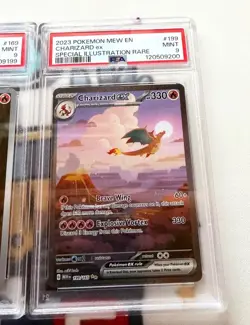 Pokemon 151 Charizard ex PSA 9 + Charmeleon PSA 9 + Charmander PSA 8 Sequential - Image 4