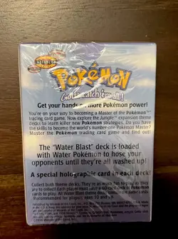 Pokemon Water Blast Mini Theme Deck 1999 WOTC Jungle TCG Factory Sealed Vintage - Image 2