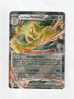Pokemon Team Rocket's Persian ex 150/182 Sv10: Destined Rivals Double Rare Holo - Image 1