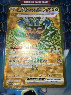 Pokemon - Teal Mask Ogerpon ex Gold Hyper Rare - Twilight Masquerade 221/167 NM - Image 2