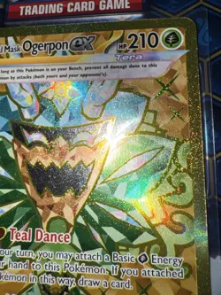 Pokemon - Teal Mask Ogerpon ex Gold Hyper Rare - Twilight Masquerade 221/167 NM - Image 4