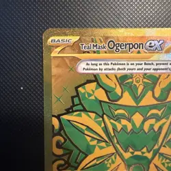 Pokemon TCG Teal Mask Ogerpon EX Prismatic Evolutions 177 Hyper Rare - Image 3