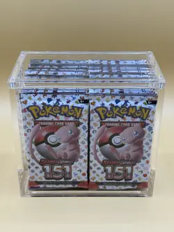 Pokemon 151 Booster Pack Factory Sealed Lot Of 36 With Acrylic Case - Image 1