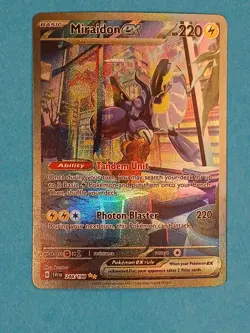 Pokemon Scarlet & Violet Base Set Miraidon ex 244/198 Special Illustration Rare - Image 3