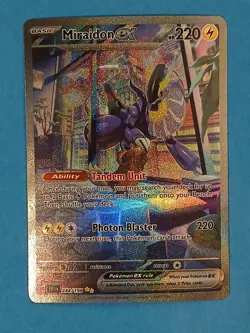 Pokemon Scarlet & Violet Base Set Miraidon ex 244/198 Special Illustration Rare - Image 4