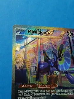 Pokemon Scarlet & Violet Base Set Miraidon ex 244/198 Special Illustration Rare - Image 5