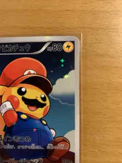 Pokemon TCG Mario Pikachu 294 Full Art XY Promo Holo Japanese Special Rare - Image 2
