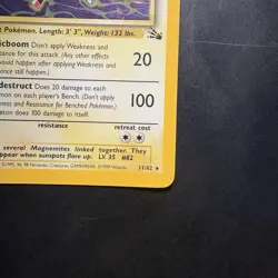 Pokemon Vintage Holo Magneton Fossil 11/62 WotC 1999 - Image 4