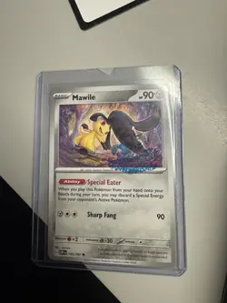 Pokemon Mawile 143/197 Obsidian Flames Printer Hickey Error Mint Condition - Image 2