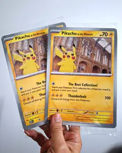 Pokemon National History Museum: Pikachu At The Museum Promo Sealed x2 no.2 - Image 4