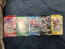 ONE PIECE Starter DECK BUNDLE of 5 (ONE OF EACH: ST15 ST16 ST17 ST19 ST20) - LP - Image 1