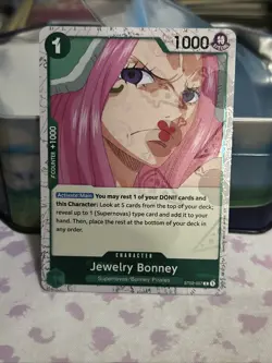 Jewelry Bonney ST02-007 NM One Piece TCG Foil PRB 02 pizza english - Image 1