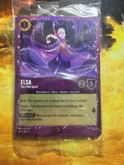 Disney Lorcana Elsa The Fifth Spirit 6/P3 Glitter Foil Sealed Promo Card - Image 4