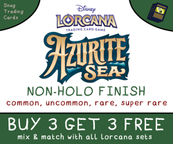 Disney Lorcana - Azurite Sea - Single Cards - Mint - Buy 3 Get 3 Singles - Image 1