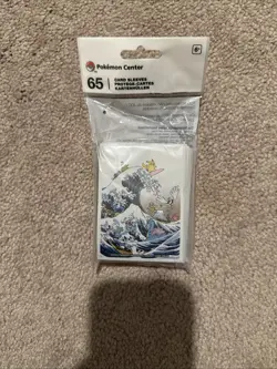 Pokemon Center Great Wave Pikachu and Friends Card Sleeves Sealed Pack (65ct) - Image 1