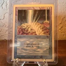 Magic: The Gathering Braingeyser Sorcery Card Blue Mark Tedin - Image 1