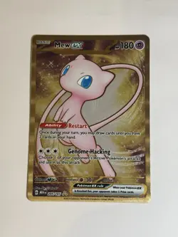 Mew ex - 205/165 - Pokemon 151 Secret Rare Metal Card NM - Image 1