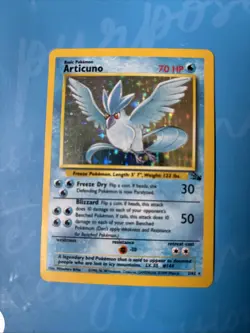 Articuno Pokemon Card TCG 2/62 Holo Rare Fossil 1999 WOTC - Image 1