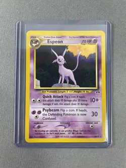 WOTC NEO Discovery Brain Wave Theme Deck - Box & Espeon Card Only - Image 2