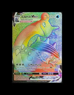 Pokemon TCG Lapras VMAX 203/202 - Sword & Shield Base Set - Rainbow Rare NM Card - Image 1