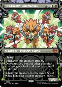 Triceraton Commander x1 MTG Magic the Gathering - TMNT Borderless - Image 1