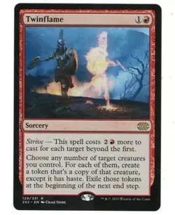 MTG Twinflame Double Masters 2022 Magic the Gathering TCG - Image 1