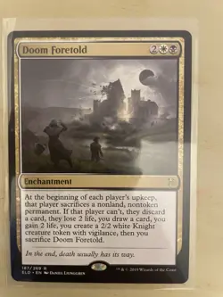 Magic The Gathering MTG Throne of Eldraine Doom Foretold #187/269 Rare - Image 1