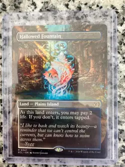 Hallowed Fountain (Borderless) MTG Lorwyn Eclipsed Regular - Image 1