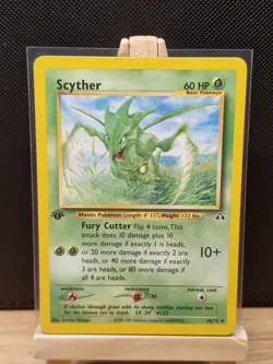 Pokemon TCG 2001 Neo Discovery 1st Edition Scyther 46/75 - Near Mint - Image 1