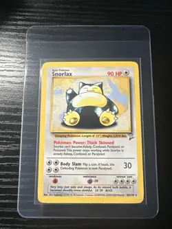 Snorlax 30/130 Base Set 2 Rare WOTC Vintage Pokemon - Image 1
