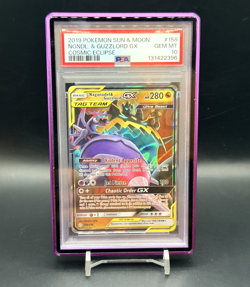 Pokemon Sun & Moon Naganadel & Guzzlord Cosmic Eclipse PSA 10 - Image 1
