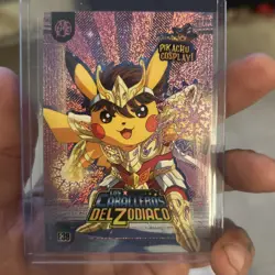 Knights Of The Zodiac (Pikachu) #E39 - Pink Holo Box Hit Pikachu Cosplay Pokemon - Image 2